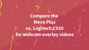 Mevo Plus vs Logitech C920 as a webcam - side-by-side comparison and mevo review