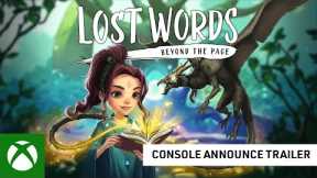 Lost Words: Beyond the Page – Release Date Trailer | Xbox One
