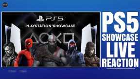 PLAYSTATION 5 ( PS5 ) - PS5 SHOWCASE 2021 LIVE REACTION ! / GOD OF WAR RAGNAROK REVEAL / MGS REMA...