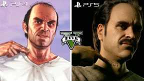 GTA 5 Next Gen Remastered PS5 Graphic VS PS4 Comparison! Details & Graphics! Playstation 5