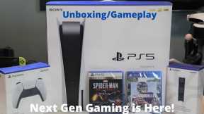 Sony PS5 Unboxing, Accessories & Gameplay