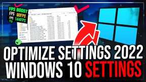 How to Optimize Windows 10 For GAMING & Performance in 2022 The Ultimate GUIDE (Updated)