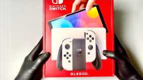 Nintendo Switch OLED Version Unboxing - ASMR