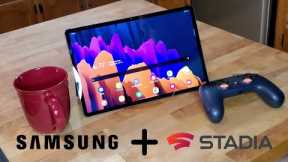 Google Stadia on Samsung Tab S7 Plus!?