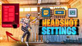 BEST ( PRO GAMING SETTINGS ) FOR MOBILE // FOR BETTER HEADSHOT IN FREE FIRE