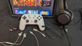 Stadia Controller Wired Headphone  and Earbud Mic Tests