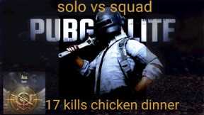 17 kills ace lobby chicken dinner #gaming pubglite gameplay.