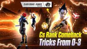 Cs comeback tips and tricks || How to comeback in clash squad from 0-3 || Cs rank push tips live