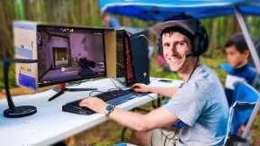 Outdoor Gaming – Ultimate Camping Battle Station!