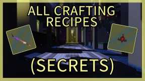 ALL CRAFTING RECIPES (SECRETS) in Shadovis RPG