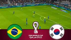 Brazil vs South Korea LIVE | FIFA World Cup Qatar 2022 | Watch Along & PES 21 Gameplay