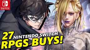 27 BIG UNDERRATED MUST-BUY Nintendo Switch RPGS !