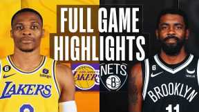 LAKERS at NETS | FULL GAME HIGHLIGHTS | January 30, 2023