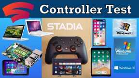 What Does the Google Stadia Controller also work with?