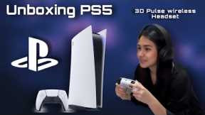 UNBOXING PLAYSTATION 5 + 3D WIRELESS HEADSET  | Jamilla Santos