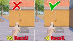 Tips for No Recoil Controlling And Accurate Spray Recoil in BGMI/PUBG MOBILE😱