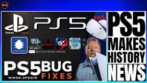 PLAYSTATION 5 ( PS5 ) - PS5 UPDATE BUG FIXES / PS5 MAKES HISTORY NOW / PLAYSTATION SALES FAIL CONTR…