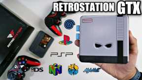Retrostation GTX - Retro Game Console 2022 - 40K Games - 2 Controllers - Android / Linux (Dual-Boot)