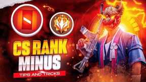 CS Rank Minus Tips and Tricks 😂 First Time On Youtube | CS Rank Tips and Tricks | Win Every CS Rank