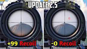 UPDATE 2.5🔥Tips For NO Recoil Control and ACCURATE Spray Recoil For M416 IN BGMI/PUBG MOBILE😱🔥