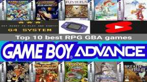 top 10 best RPG GBA games #Shorts