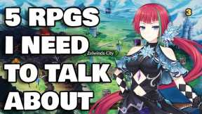 5 RPGs I Need To Talk About -3-