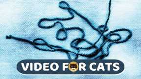 CAT GAMES - Yarn Strings. Videos for Cats | CAT TV | 1 Hour.