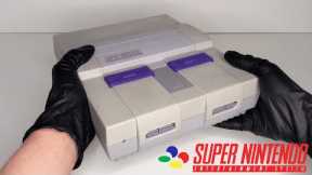 Super Nintendo Console Unboxing - Cleaning ASMR