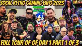 COME WITH ME FOR A FULL TOUR OF SOCAL RETRO GAMING EXPO 2023 PART 1 OF 3
