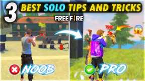 TOP 3 SOLO PRO TIPS AND TRICKS 🔥 - FireEyes Gaming - Garena Free Fire
