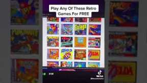 Play Retro Games Online For Free