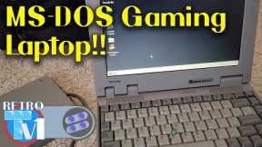 Setting up an MS-DOS & Windows 95 Laptop for Retro Games - Toshiba Tecra 500cdt