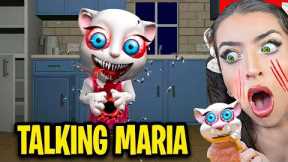DO NOT PLAY *CREEPY* TALKING MARIA APP GAME EVER!! (SHE'S MEAN!)