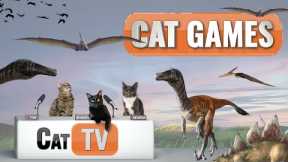CAT Games |  Purrasic World - Dino-tastic Entertainment for Cats! 🦕😺 | Videos For Cats to Watch
