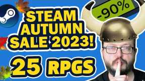 Steam AUTUMN SALE 2023! 25 Best RPG Games!