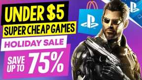 10 AWESOME PSN Game Deals UNDER $5! PSN HOLIDAY SALE 2023 SUPER CHEAP PS4/PS5 Games to Buy!