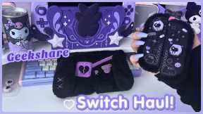 Dark Kawaii Nintendo Switch Accessories Haul - Unboxing + Review | Geekshare