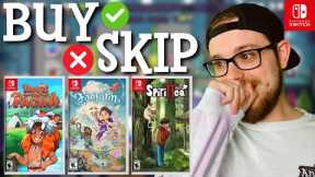 BUY OR SKIP THESE BRAND NEW COZY NINTENDO SWITCH GAMES!!