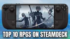 Top 10 BEST RPGs on Steam Deck