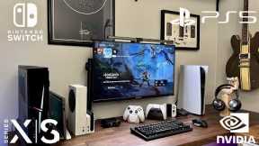EVERY Gaming Console in One Monitor Setup - PS5 Series S PC Switch