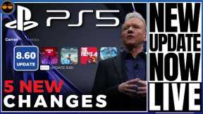 PLAYSTATION 5 - SURPRISE NEW PS5 UPDATE 8.60 NOW LIVE ! - 5 NEW FEATURES! / PS5 STATE OF PLAY ANNOU…