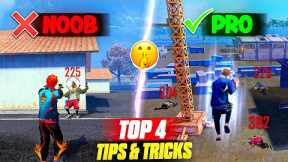 TOP 4 SECRET TRICKS IN FREE FIRE 🔥 || PRO TIPS AND TRICKS 2024 || FIREEYES GAMING || FREE FIRE MAX