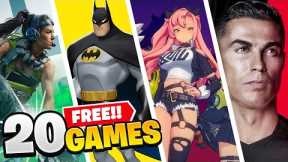 20 FREE GAMES coming in 2024