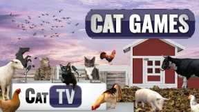 CAT Games | Barnyard Bliss: Down on the Farm with Pigs, Cows, Chickens and More! 🐮🐔🐷🐑🐴  Cat & Dog TV