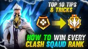 HOW TO WIN EVERY CLASH SQUAD RANK 🤖🏆| NEW CS RANJ TIPS AND TRICKS | FREE FIRE