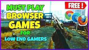 Top 10 Must Play Browser Games for Low-End PC/Laptops🔥(2023)