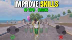TOP 10 MOVEMENTS TIPS TRICKS for IMPROVE YOUR AIM & SKILLS | BE MASTER!! | PUBG Mobile