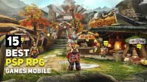 Top 15 Best PSP RPG Games Android / iOS | Offline RPGs