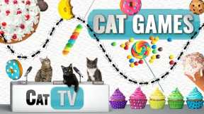 CAT Games | 🐜 Ants Invade Dessert Buffet! 🍩🍦🍰 | Bug Videos For Cats to Watch 😼 | Cat TV Insects