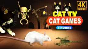 CAT GAMES - CATCHING MICE! ENTERTAINMENT VIDEOS FOR CATS TO WATCH | CAT & DOG TV